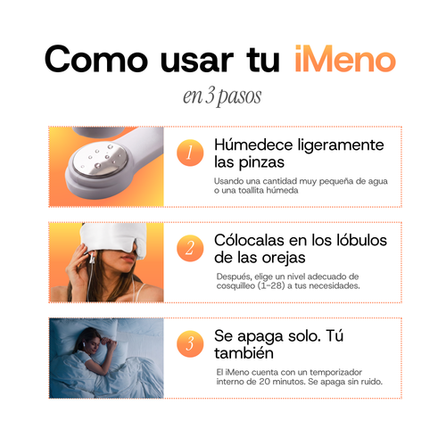 iMeno - Dispositivo CES para conciliar el sueño en la menopausia